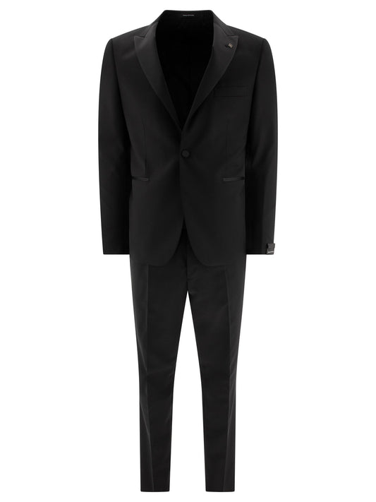 Tagliatore Black Wool Suit