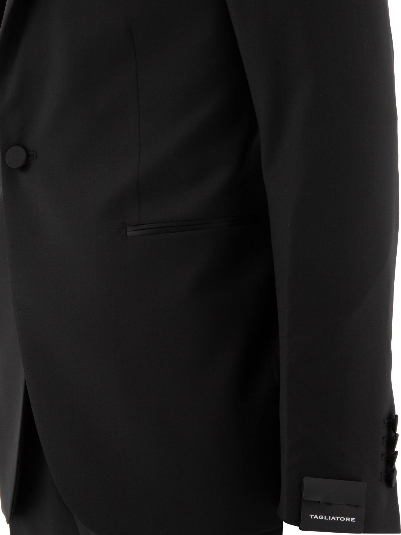 Tagliatore Black Wool Suit