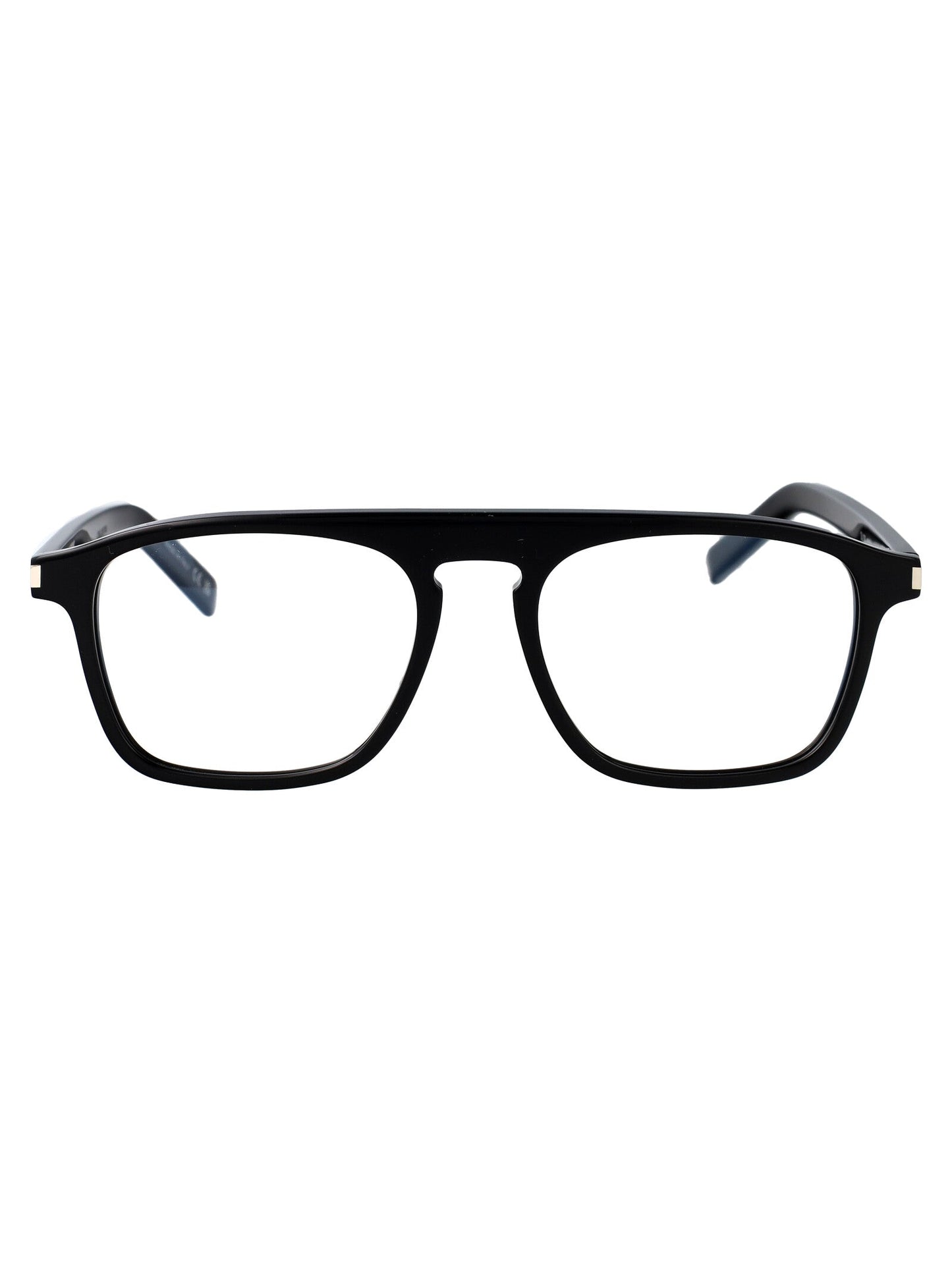 Saint Laurent Black-Black-Transparent Acetate Glasses