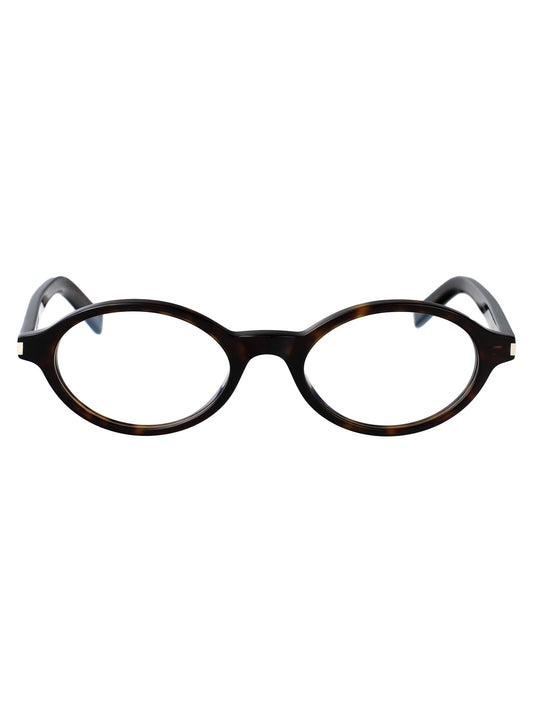 Saint Laurent Havana-Havana-Transparent Acetate Glasses