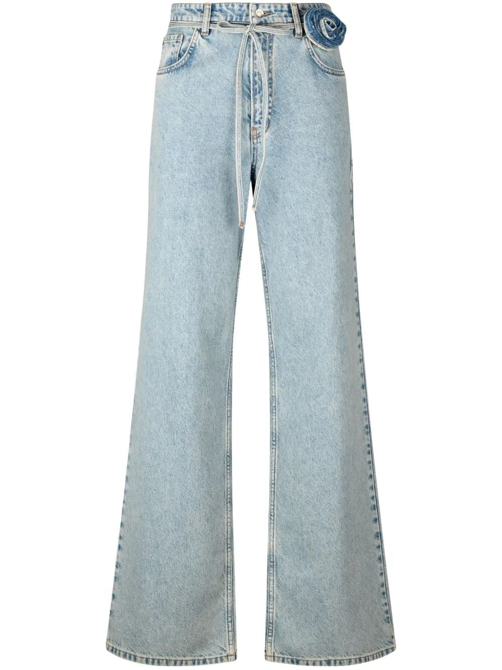 Liu Jo Denim Jean Pants Det Pink Waist