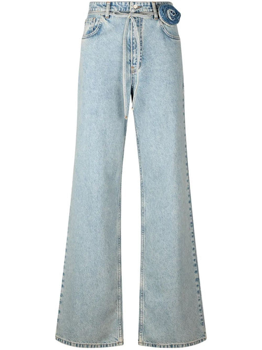 Liu Jo Denim Jean Pants Det Pink Waist