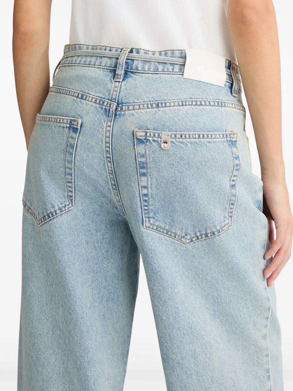 Liu Jo Denim Jean Pants Det Pink Waist