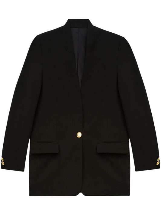 Isabel Marant Helona Black Blazer With Gold Buttons