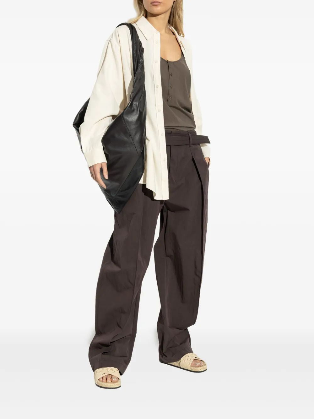 Lemaire Brown Bias Tank Top