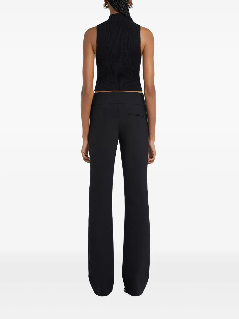 Courregès Sm Black High Neck Top