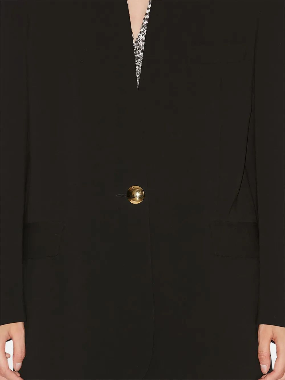 Isabel Marant Helona Black Blazer With Gold Buttons