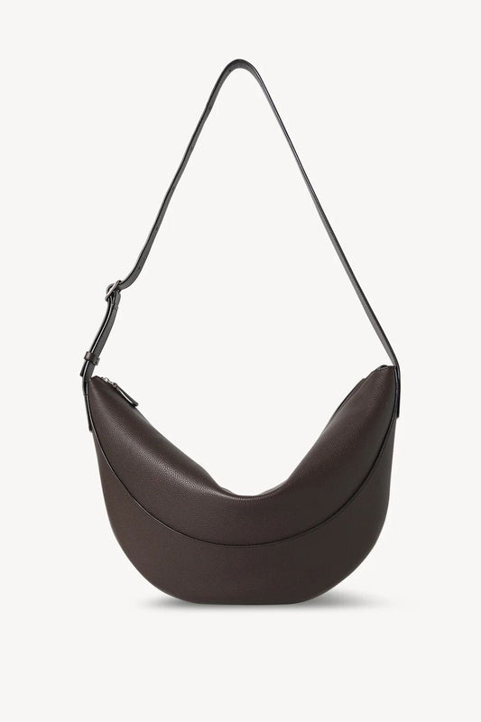 The Row Brown Leather Jouve Shoulder Bag
