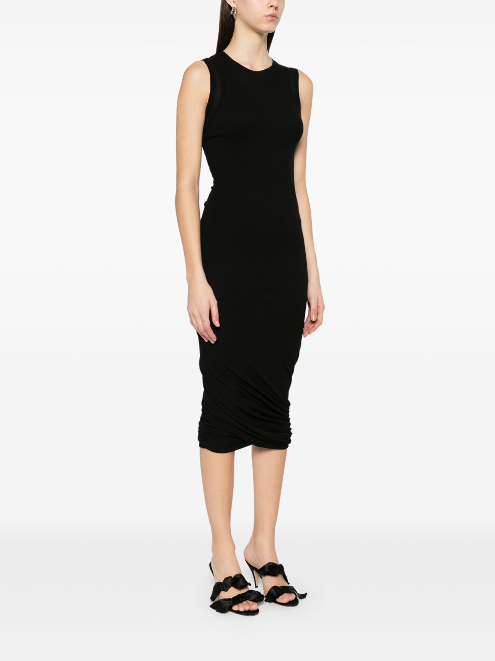 Jil Sander Sm Black Long Dress