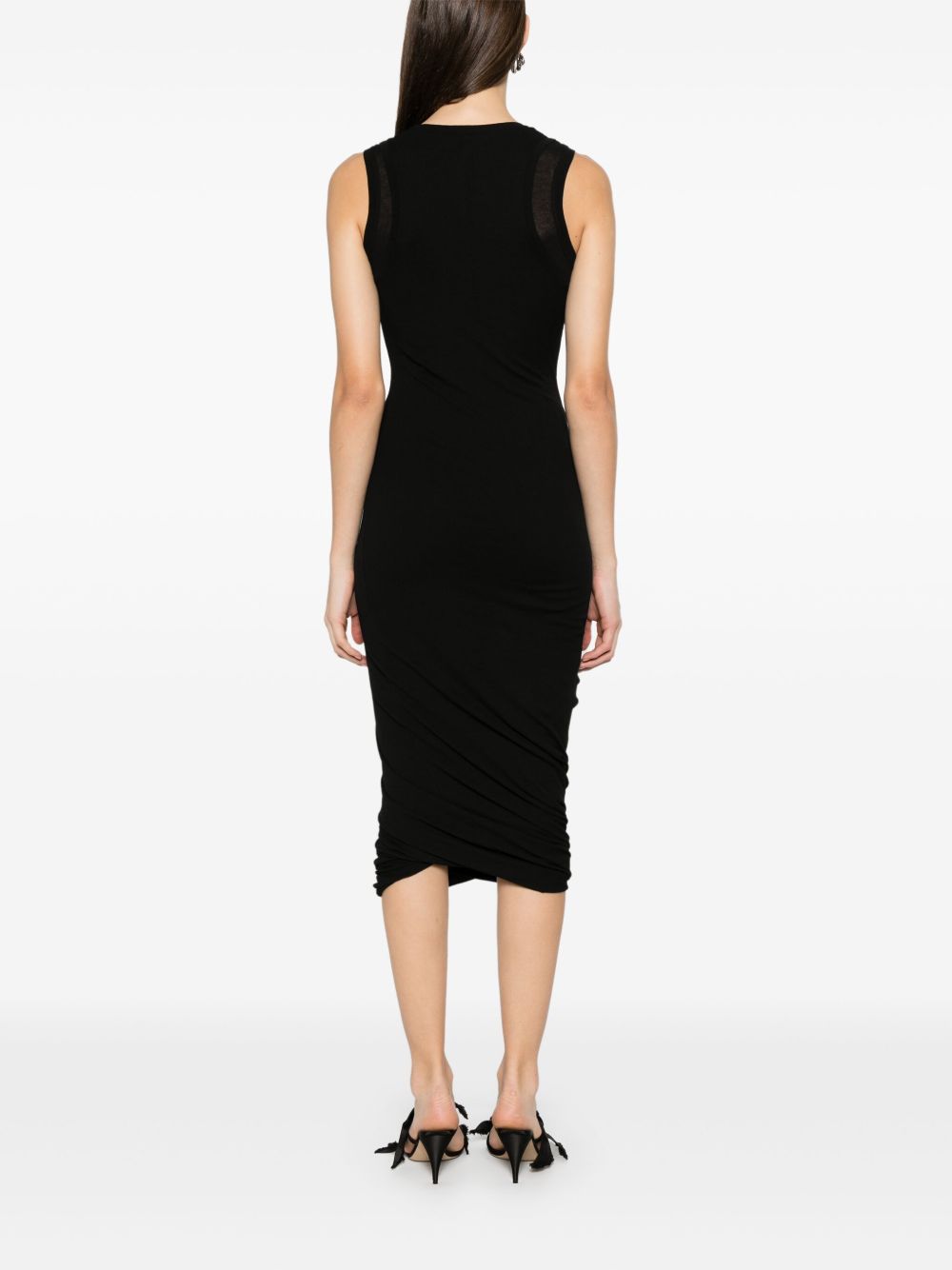Jil Sander Sm Black Long Dress
