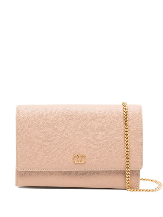 Valentino Garavani Vlogo Signature Leather Card Case
