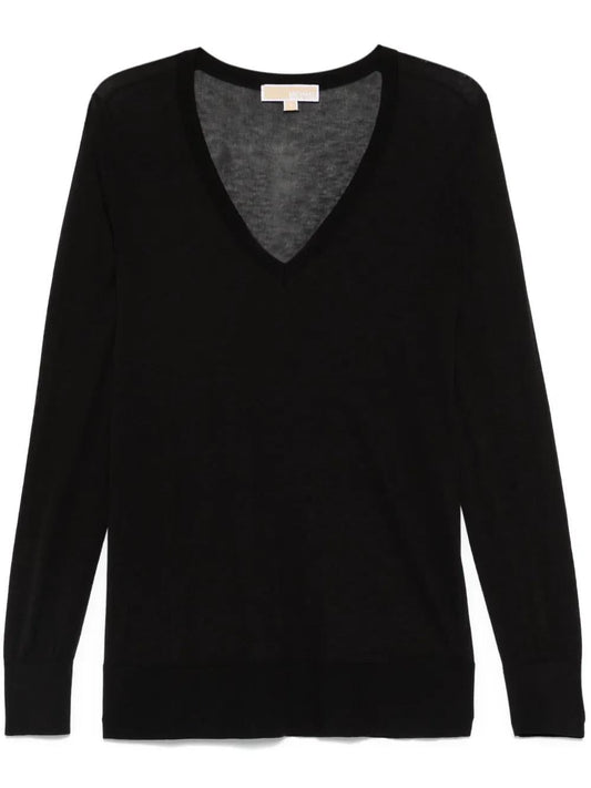 Michael Michael Kors Black Silk Sweater