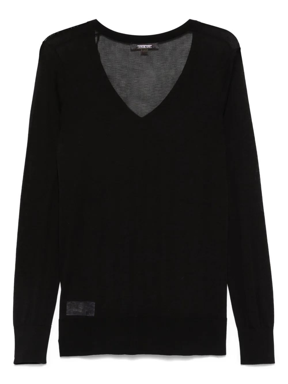Michael Michael Kors Black Silk Sweater